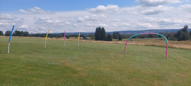 Schöne Berglandschaft mit Wolken